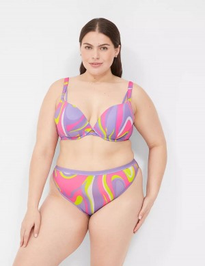 Lane Bryant Boost Plunge Bralette Donna Viola Colorate | ULE3262RR