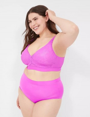 Lane Bryant Comfort Bliss Lightly Lined No-Wire Bralette Donna Viola Chiaro | ZHV4055HM