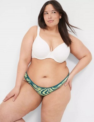 Lane Bryant Cotton Dipped Tanga Slip Donna Verde Acqua Profondo | ZUZ9030DP