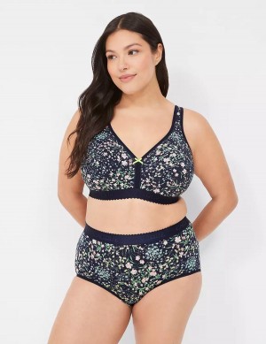 Lane Bryant Cotton Lightly Lined No-Wire Bralette Donna Nere | XQP7160QU