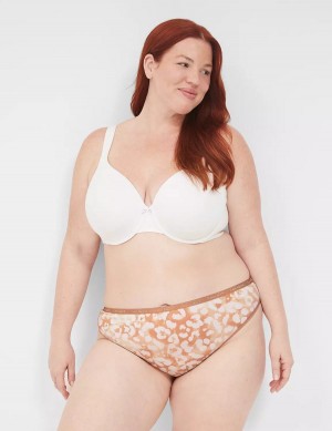 Lane Bryant Cotton Mutandine Perizoma Donna Beige | ZAH694OX