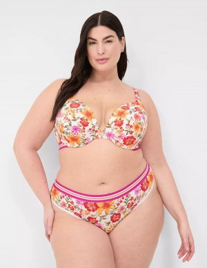 Lane Bryant Cotton With Wide Waistband Mutandine Perizoma Donna Arancioni Colorate | REN7532IN