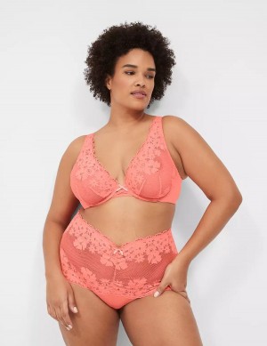 Lane Bryant Fishnet Lace Mutandine Perizoma Donna Rosa | XMZ617EB