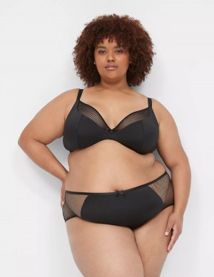 Lane Bryant Fishnet Slip Donna Nere | DGG8795IJ