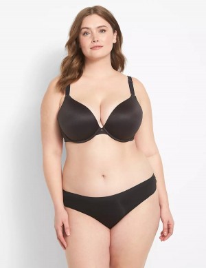 Lane Bryant Invisible Backsmoother Boost Plunge Bralette Donna Nere | TYR2258HR