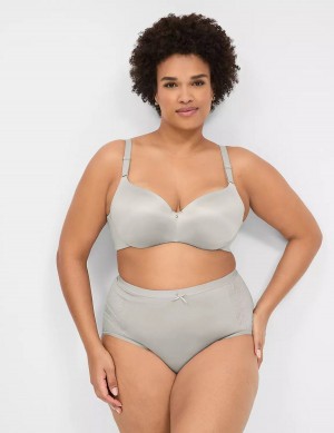 Lane Bryant Invisible Backsmoother Lightly Lined Reggiseno A Balconcino Donna Argento | HQX544QZ