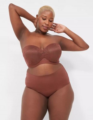 Lane Bryant Invisible Edge Full Slip Donna Cioccolato | EZO3524RO