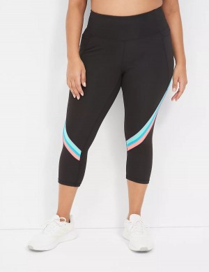 Lane Bryant LIVI High-Rise Recycled LIVI Soft Capri Leggings Donna Nere | XRE8030OZ