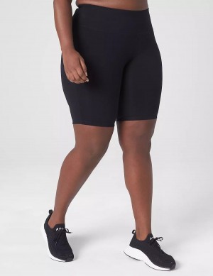 Lane Bryant LIVI High-Rise Signature Stretch Knee - 10.5” Inseam Pantaloncini Donna Nere | TRE8125RU