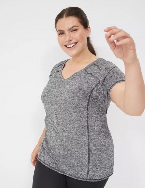 Lane Bryant LIVI Wicking Active Tee Magliette Donna Nere | TUR6182RN