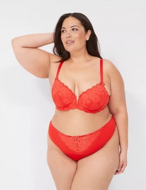 Lane Bryant Lace French Mutandine Perizoma Donna Rosse Profondo | ALY6442WY