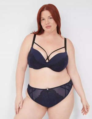 Lane Bryant Lace Max Boost Plunge Bralette Donna Blu | BCW5696NW