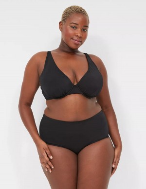 Lane Bryant Mid-Rise Swim Slip Donna Nere | NRU355OP