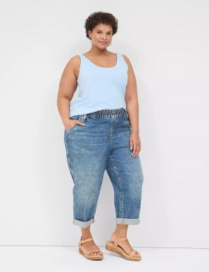 Lane Bryant Pull-On Fit Boyfriend Jeans Donna Blu | AXZ5653HF