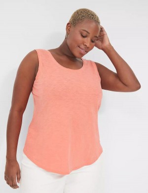 Lane Bryant Scoop-Neck Canotta Donna Corallo | UVS7990VJ