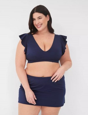 Lane Bryant Side Slit Swim Gonne Donna Blu | JXS3629MT