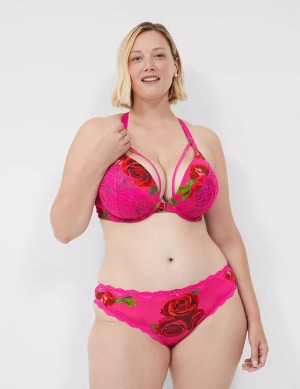 Lane Bryant Strappy-Back Tanga Slip Donna Rosa Fucsia | JNZ2188PW