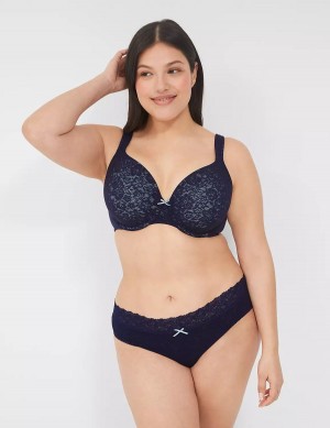 Lane Bryant Stretch Lace Mutandine Sfacciate Donna Blu | JDQ2385JC