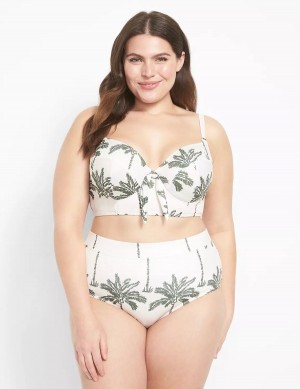 Lane Bryant Swim Slip Donna Bianche Colorate | OAH2385JF