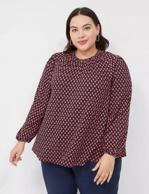 Lane Bryant Swing Crew-Neck Top Camicetta Donna Caffè | HHX5981DH