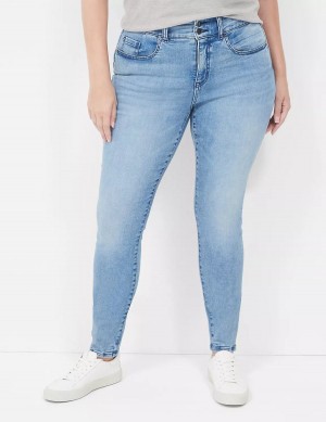 Lane Bryant Tighter Tummy High-Rise Skinny Jeans Donna Blu Chiaro | KNB8392AL