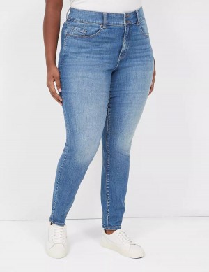 Lane Bryant Tighter Tummy High-Rise Skinny Jeans Donna Blu | NIS7634FE