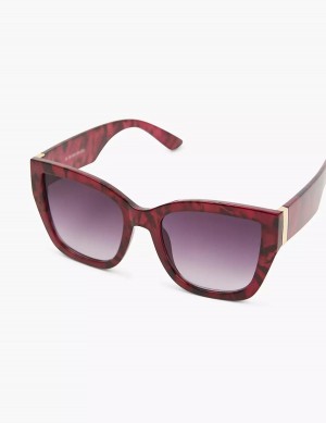 Lane Bryant Wine Cateye Occhiali da Sole Donna Bordeaux | FIN6143LI