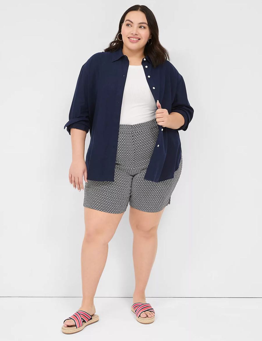 Lane Bryant 4-Season Bermuda Pantaloncini Donna Blu Marino | KYQ4463GW