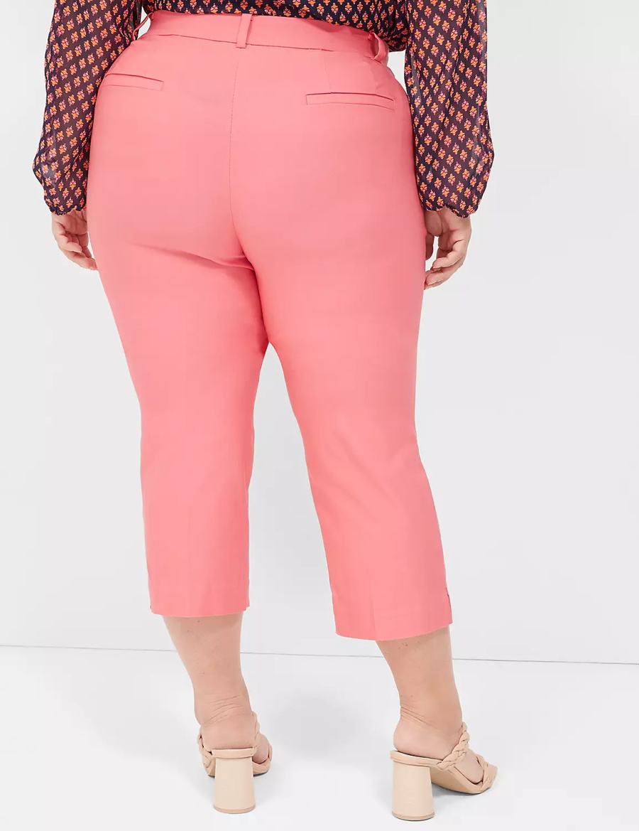 Lane Bryant 4-Season Slim Capri Pantaloni Donna Corallo | WPR7134RK