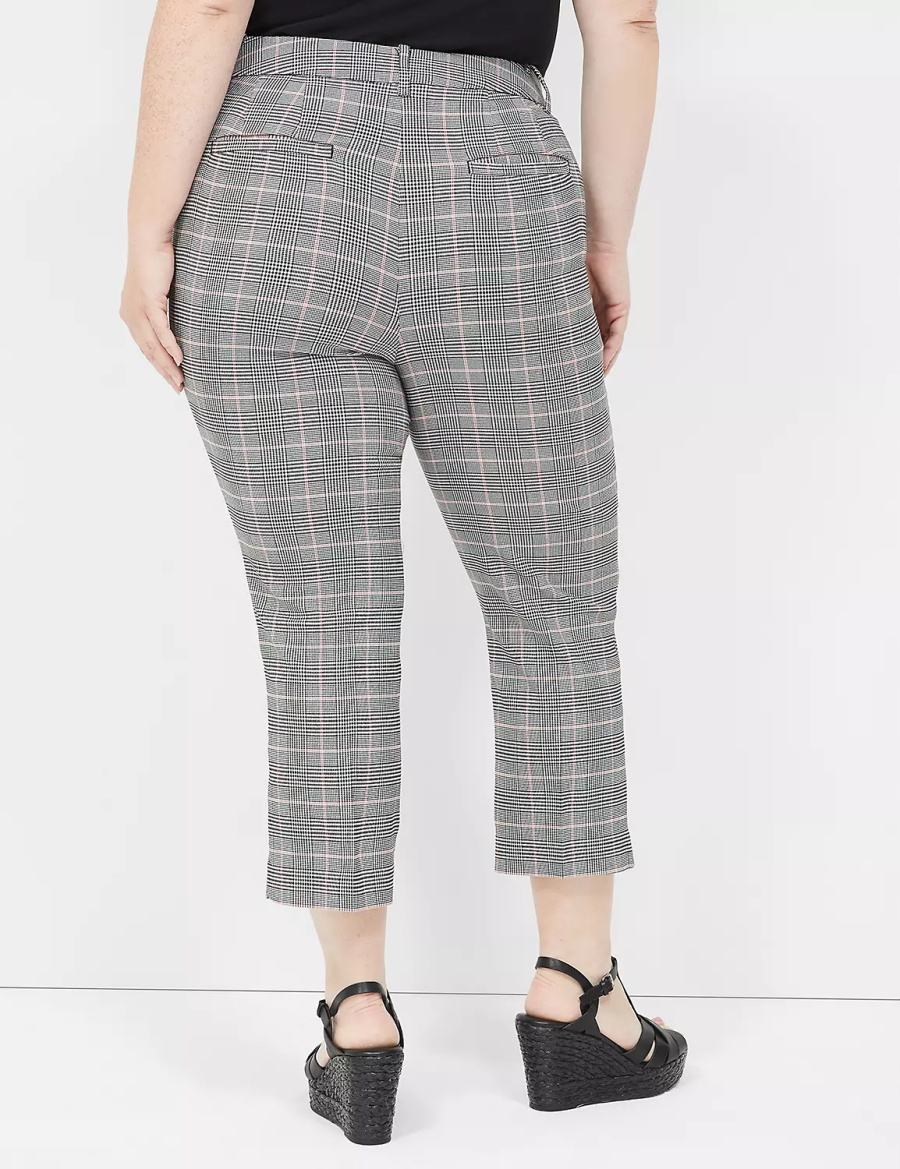 Lane Bryant 4-Season Slim Capri Pantaloni Donna Nere | JNR9923MO