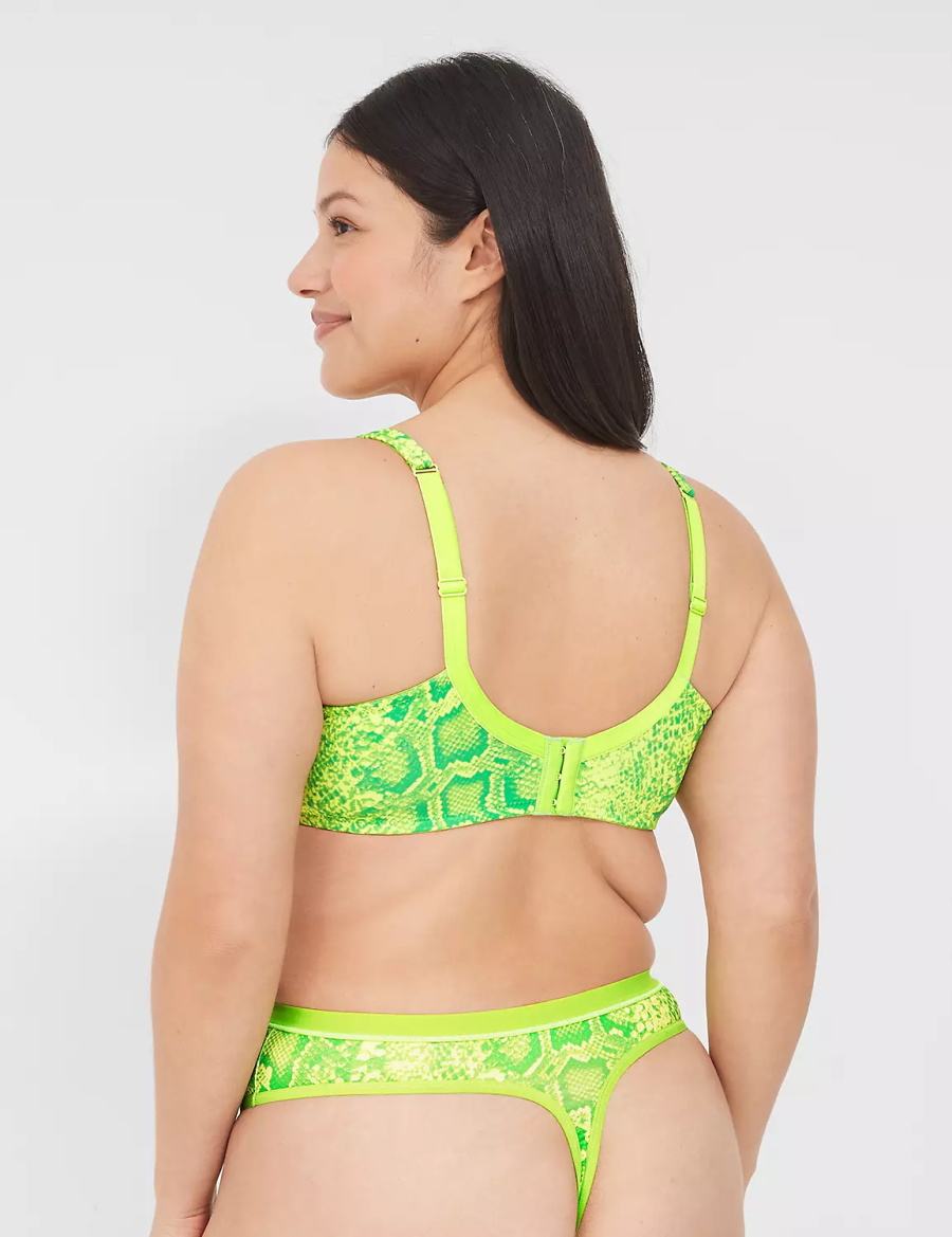 Lane Bryant Boost Plunge Bralette Donna Verdi Chiaro | KCA1081OM