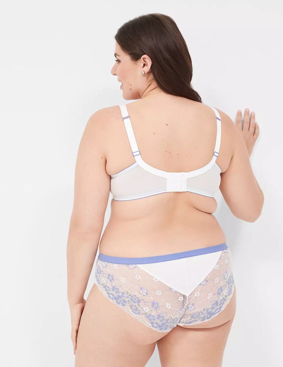 Lane Bryant Boost Plunge With Lace Bralette Donna Bianche | ZHF2139YC