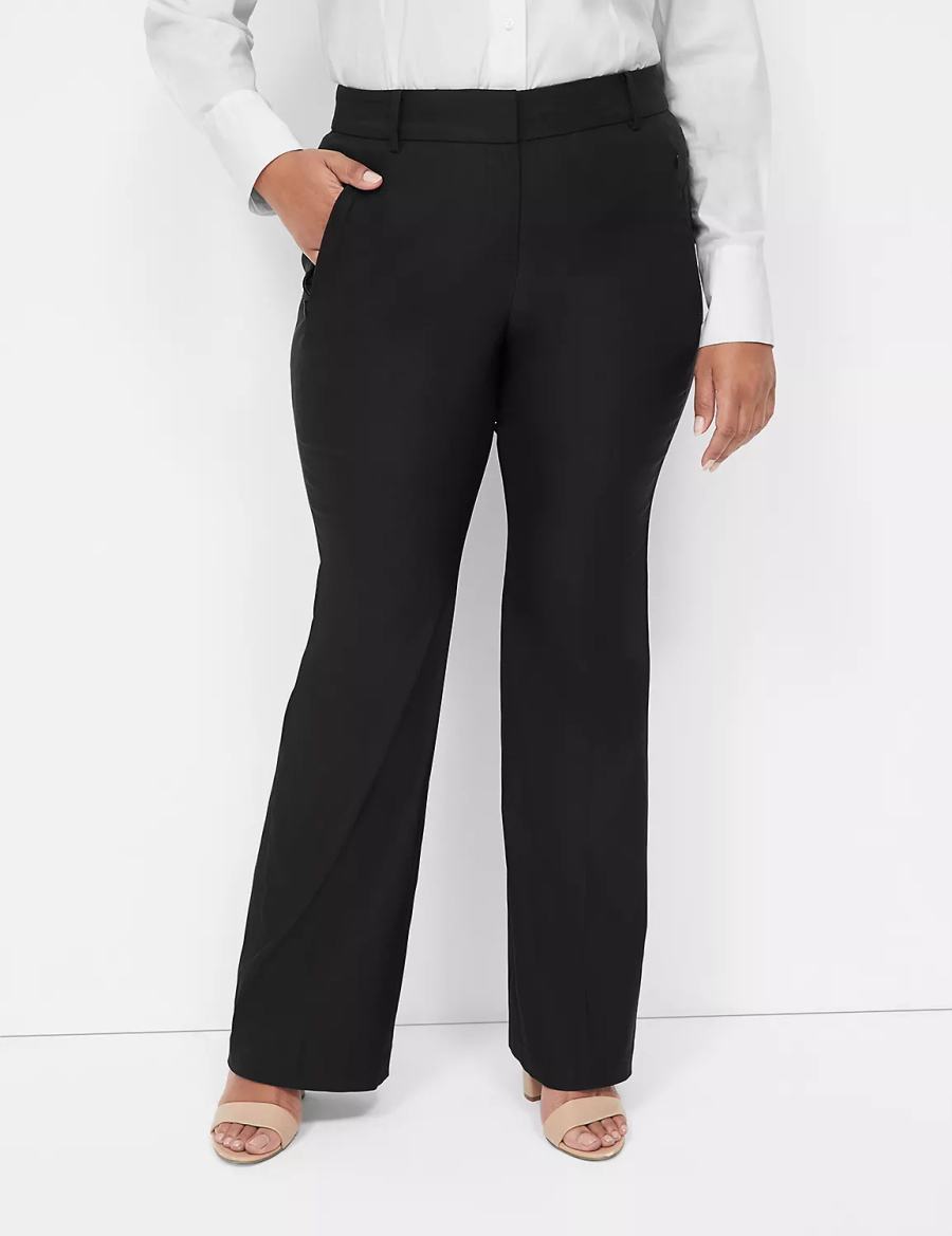 Lane Bryant Boot 4-Season Pantaloni Donna Nere | VIR8331RT