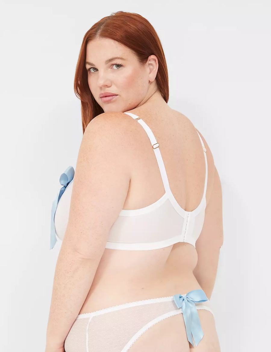 Lane Bryant Bow-Back Sheer Slip Donna Bianche | CTL2992RD