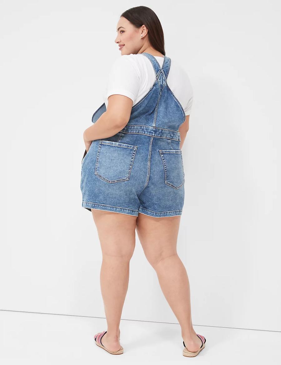 Lane Bryant Boyfriend Denim Tuta Intera Donna Blu | GTL306SZ