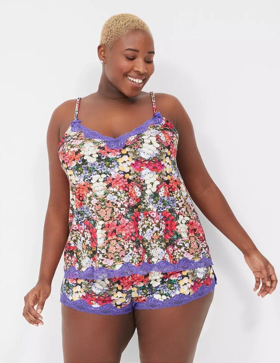 Lane Bryant Cami & Short Set Pigiama Donna Colorate | JBH5543AW