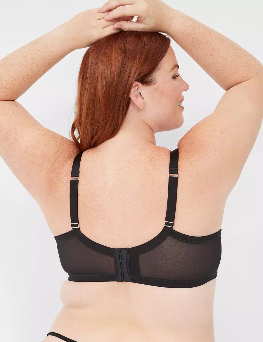 Lane Bryant Chain Quarter Cup Bralette Donna Nere | CGI5212ME