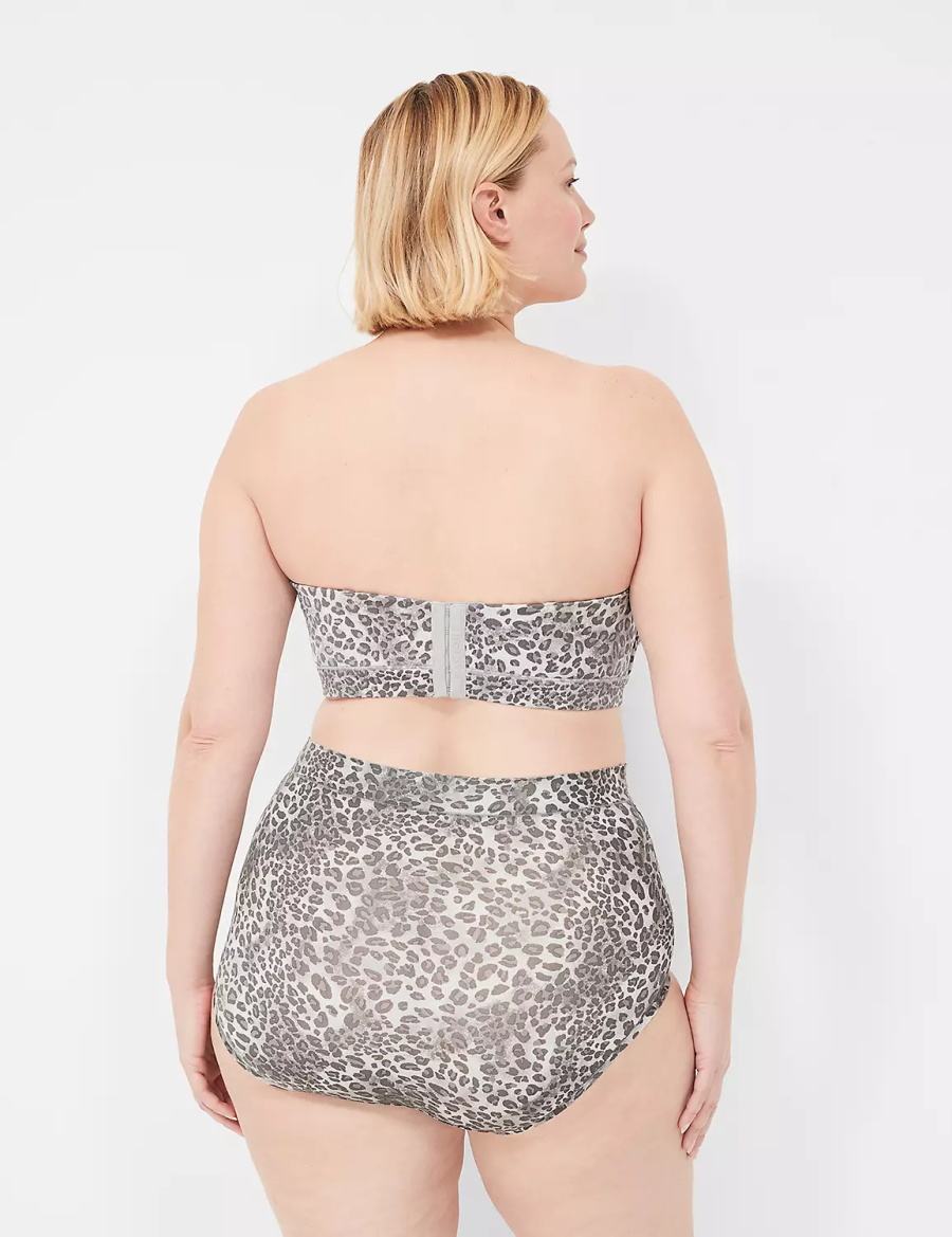 Lane Bryant Comfort Bliss High-Waist Slip Donna Marroni Nere Bianche | ZMP6643HT