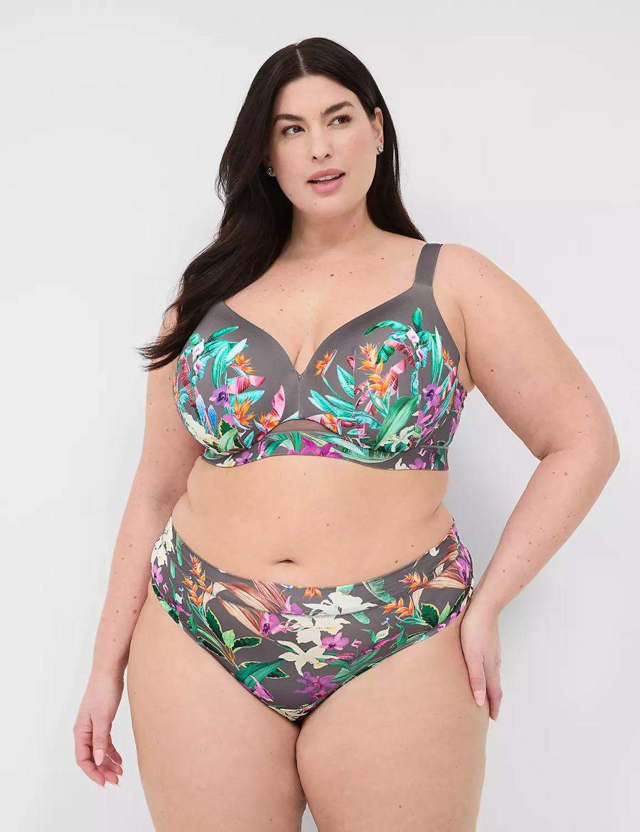 Lane Bryant Comfort Bliss Mutandine Perizoma Donna Verdi Colorate | SXB3128IR