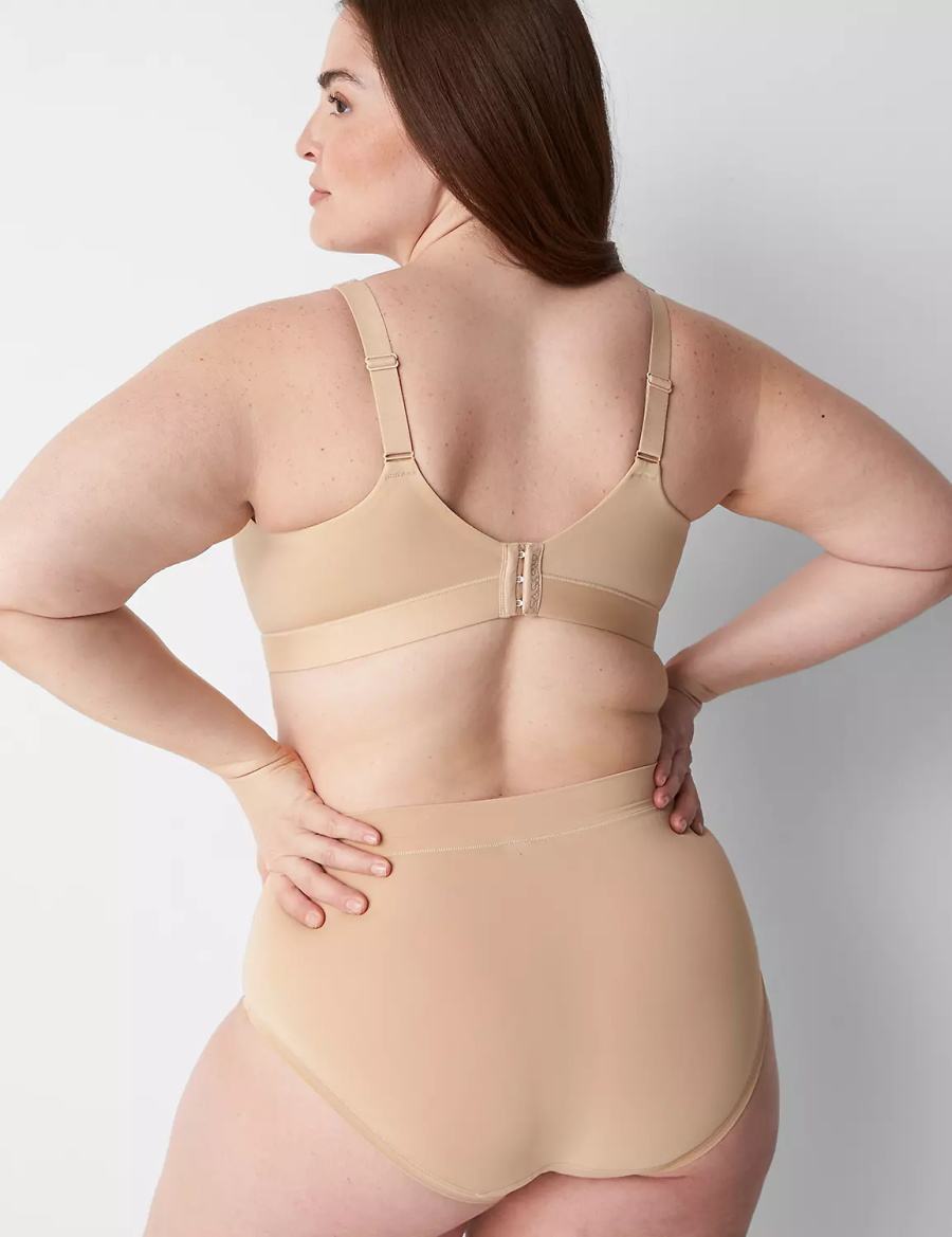 Lane Bryant Comfort Bliss Nursing Bralette Donna Beige | SZF9422GY