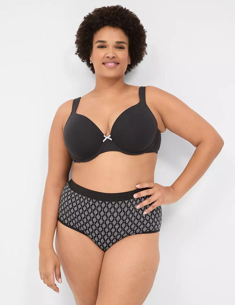 Lane Bryant Cotton Full With Wide Waistband Slip Donna Nere | HQR1468OI