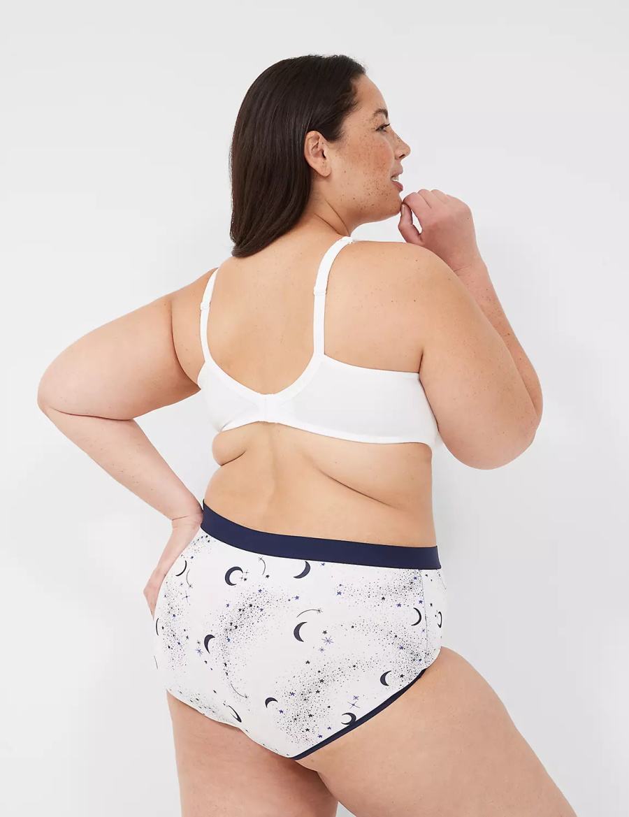 Lane Bryant Cotton Full With Wide Waistband Slip Donna Bianche | PGO1760NC