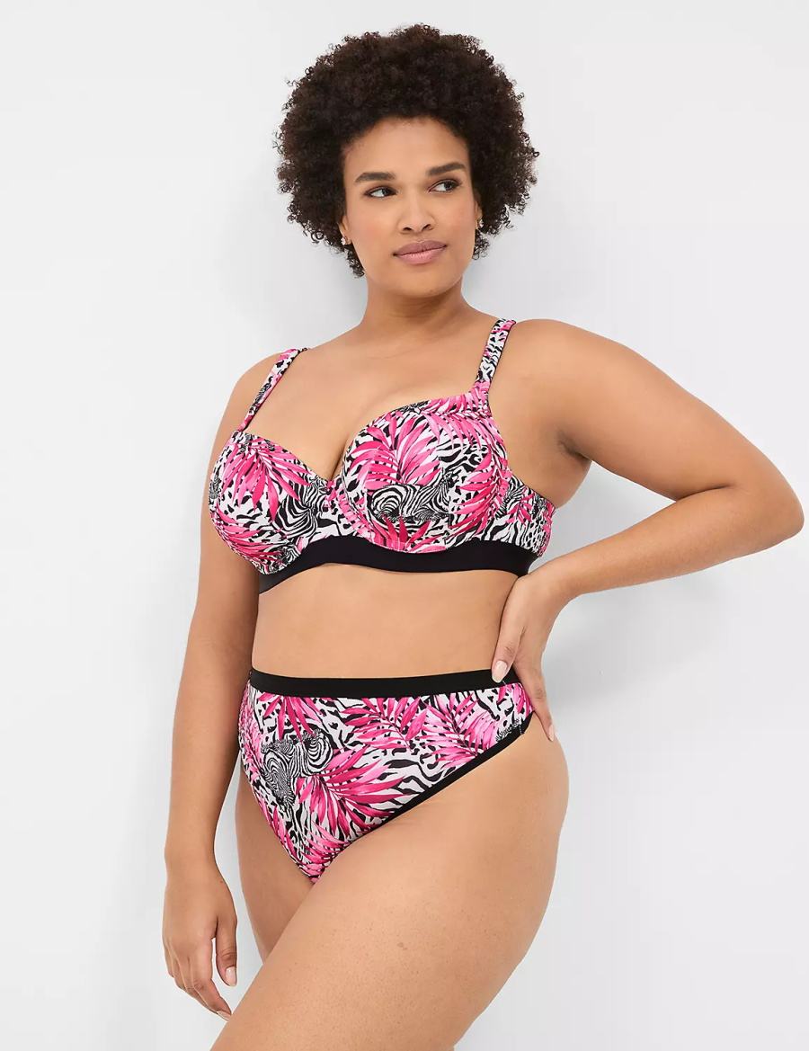 Lane Bryant Crush Microfiber French Mutandine Perizoma Donna Rosa | RLZ8333ZM