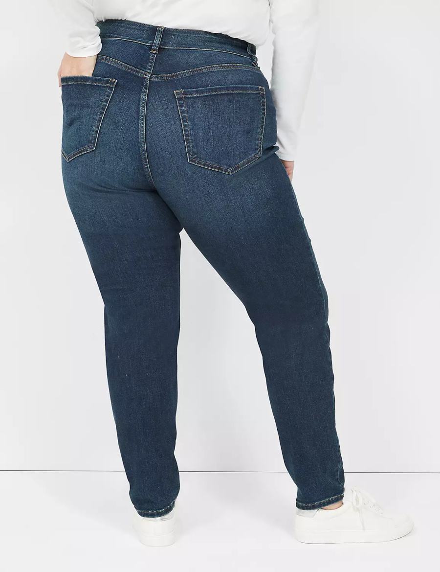 Lane Bryant Curvy Fit High-Rise Skinny Jeans Donna Blu Scuro | OQW3322XH