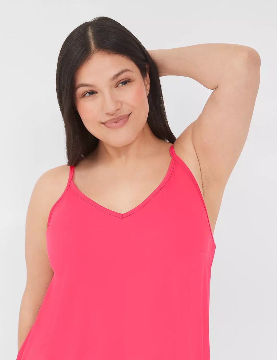 Lane Bryant DreamyCool Cami & Block Pant PJ Set Pigiama Donna Rosa Colorate | RRN2439ZZ