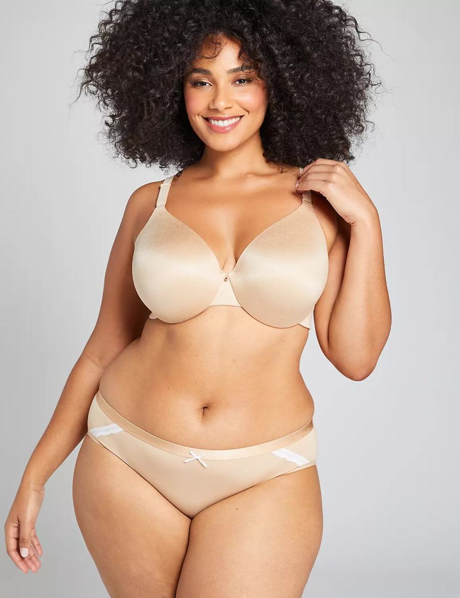 Lane Bryant Extra Soft Mutandine Hipster Donna Beige | ZUV874NI