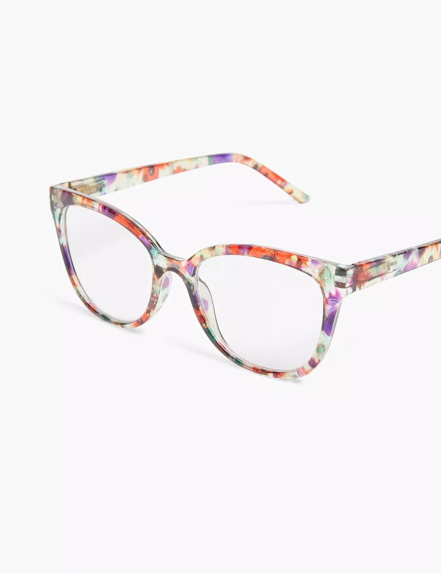 Lane Bryant Floral Cateye Reading Occhiali Donna Colorate | MKC5583OH