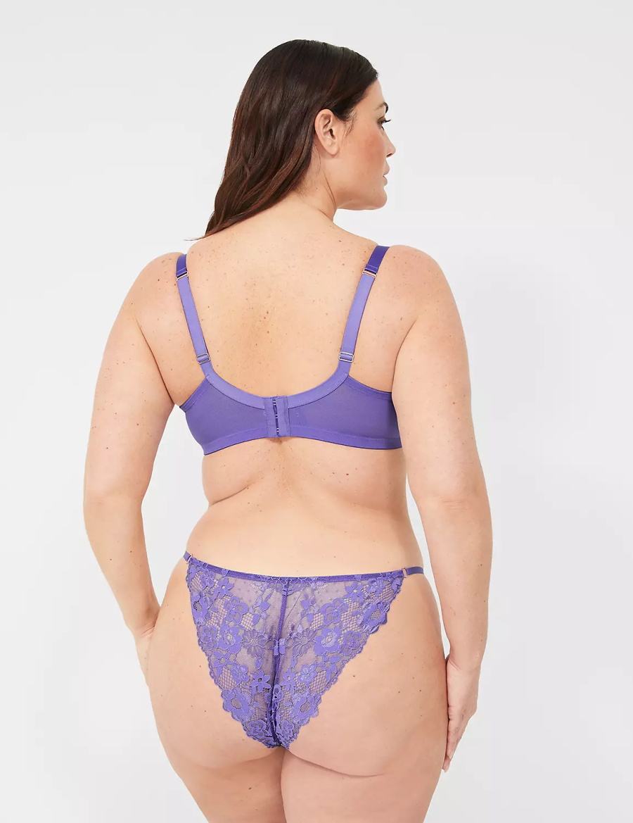 Lane Bryant French Reggiseno A Balconcino Donna Viola Colorate | SYC377YA