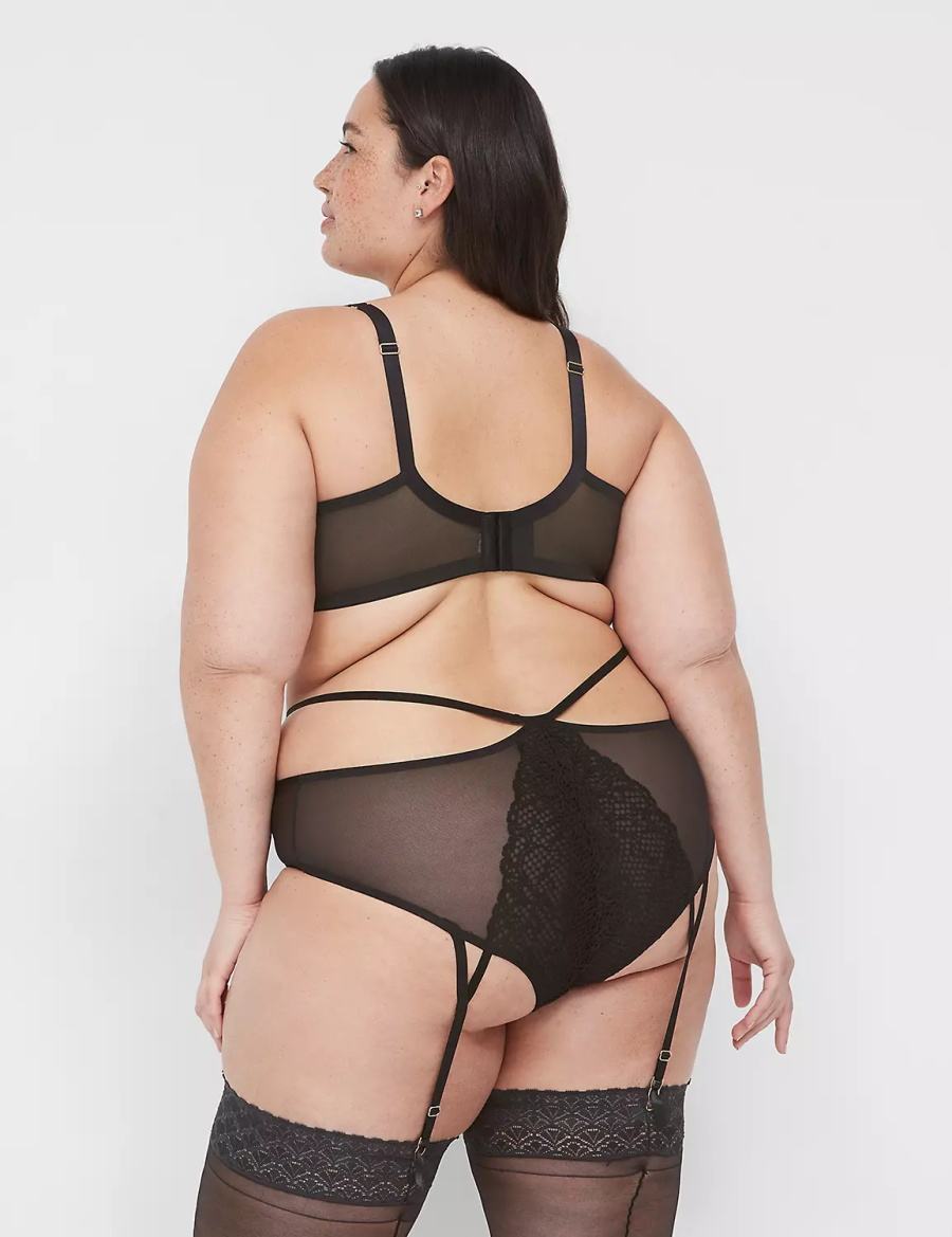 Lane Bryant Garter Slip Donna Nere | LHE3522GM