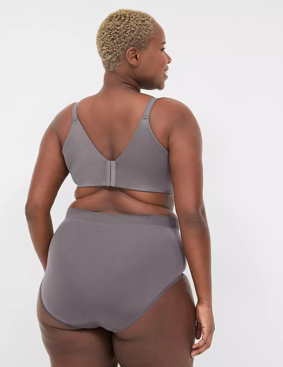 Lane Bryant Invisible Backsmoother Lightly Lined Full Coverage Bralette Donna Grigie Scuro | YVG4187ZY